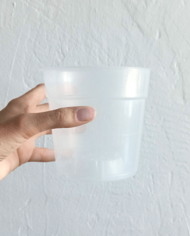 pot plastique transparent 12cm