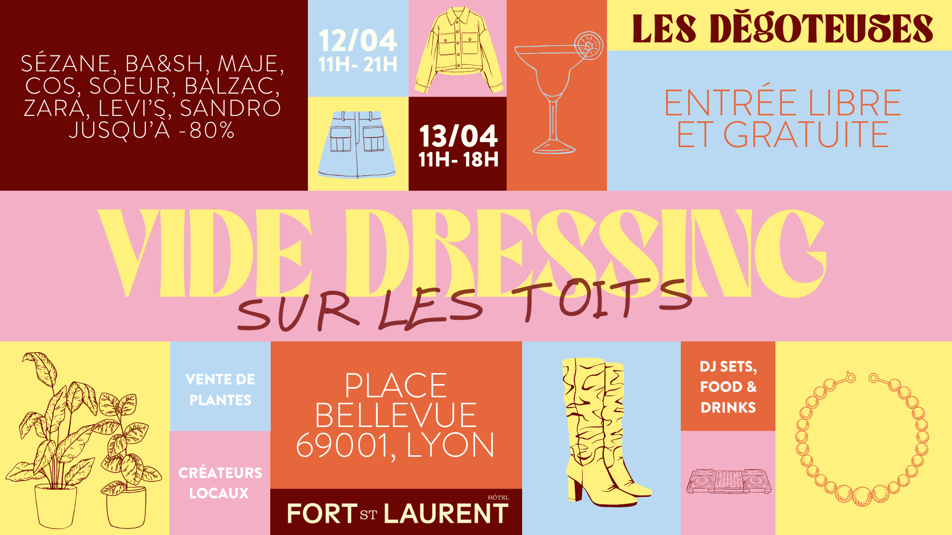 vide dressing sur les toits - les dégotteuses, fort saint laurent lyon