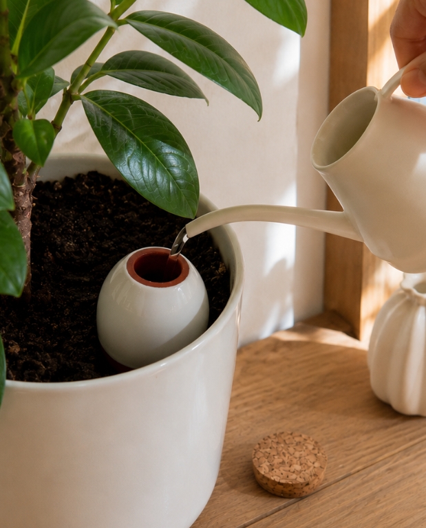 oya -ollas à planter - terre cuite - arrosage automatique plante d'intérieur